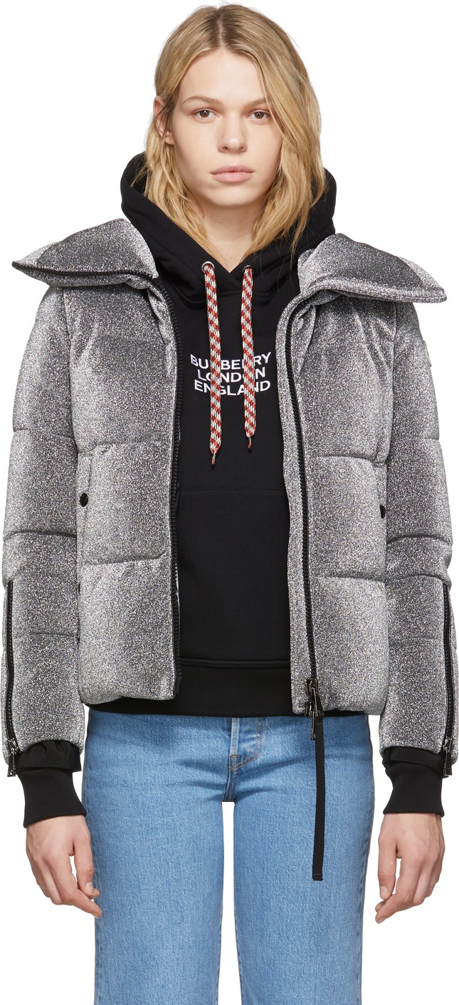 Moncler Silver Down Bandama Jacket
