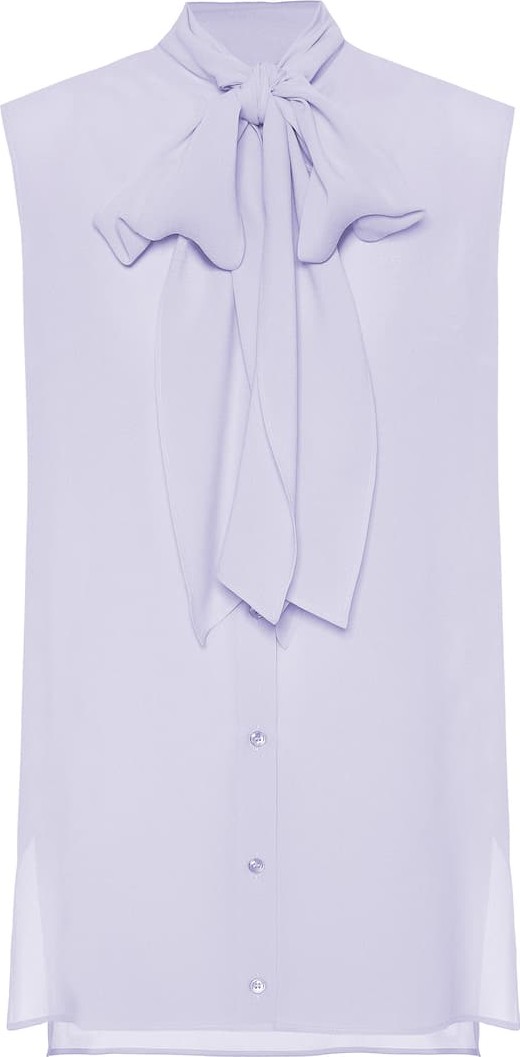 Alexander McQueen Sleeveless silk blouse