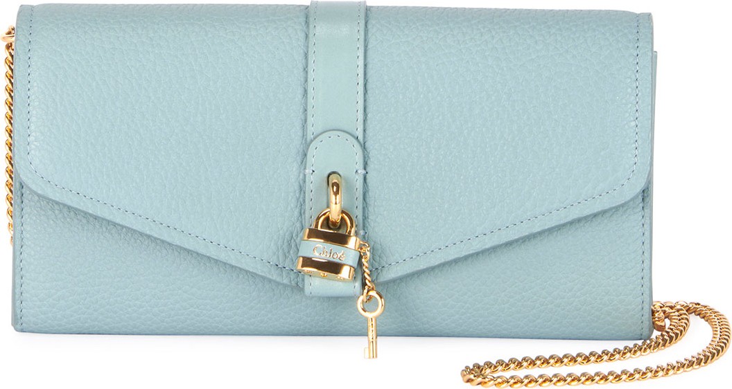 Chloe Aby Long Flap Wallet on Chain
