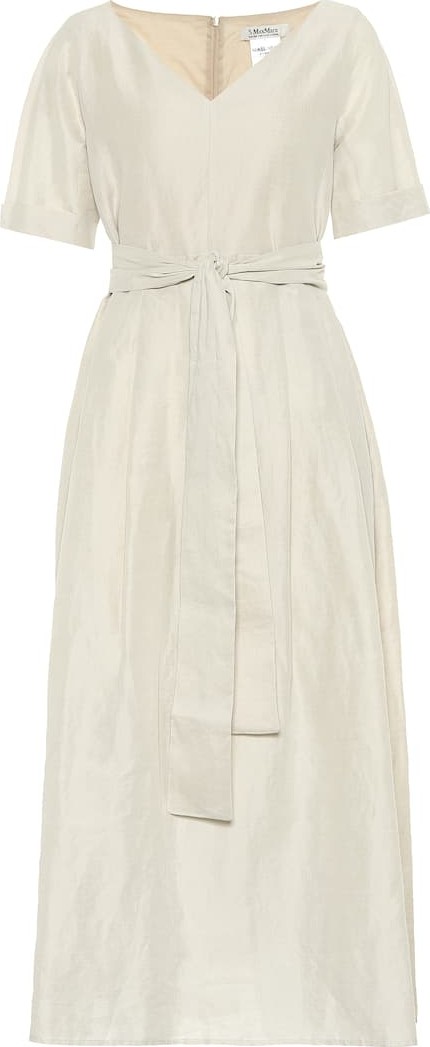 Max Mara Erio ramie and cotton dress