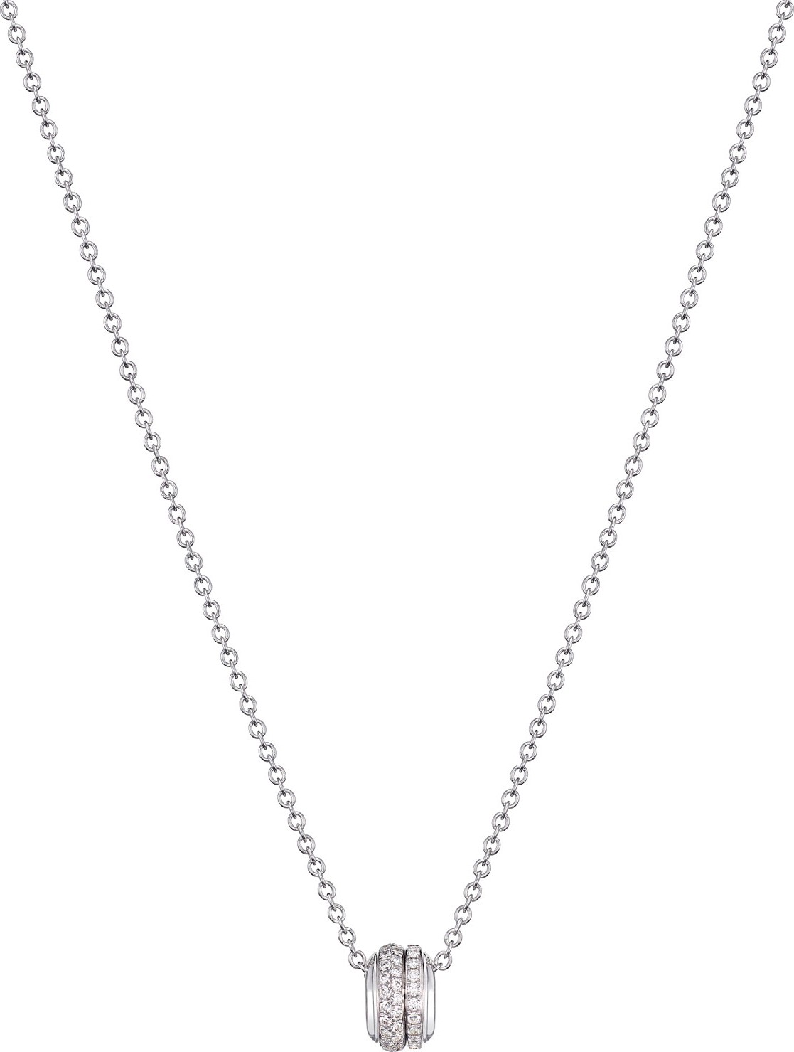 Piaget Possession 18K White Gold Pendant Necklace with Diamonds
