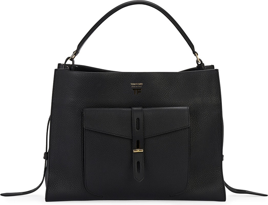 TOM FORD Rialto Grain Medium Top Handle Bag