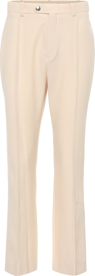 Chloe High-rise straight wool-blend pants