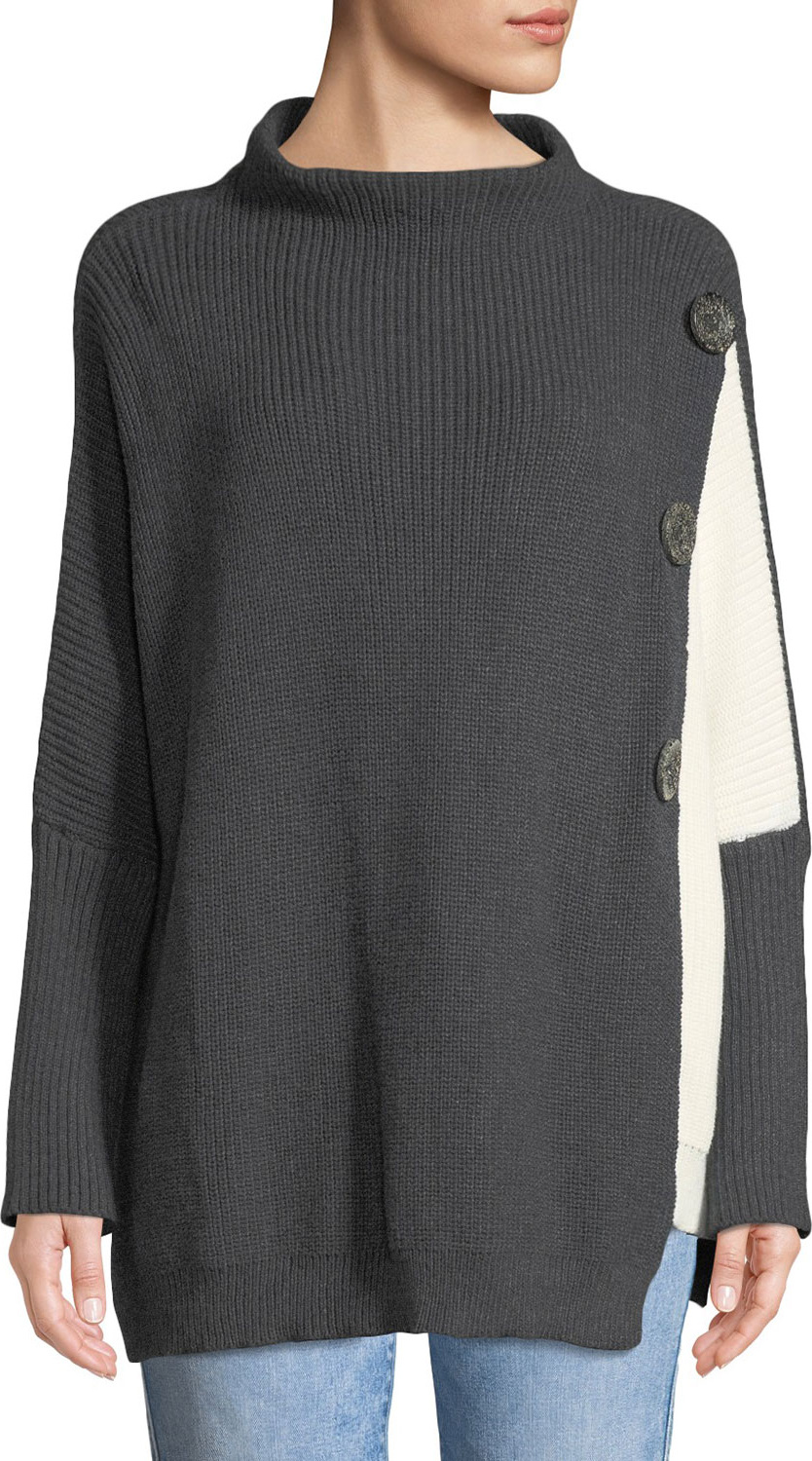 Neon Buddha Solstice Two-Tone Lightweight Cotton Pullover Sweater