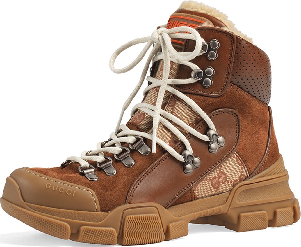 Gucci Journey Chunky Hiker With GG Fabrics