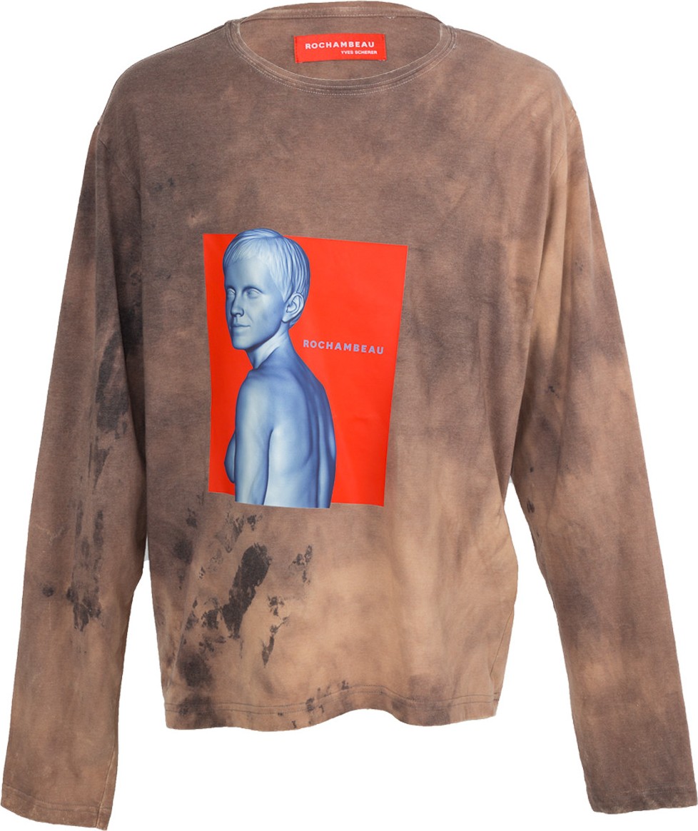 Rochambeau ROCHAMBEAU x Yves Scherer Brown long sleeve t-shirt