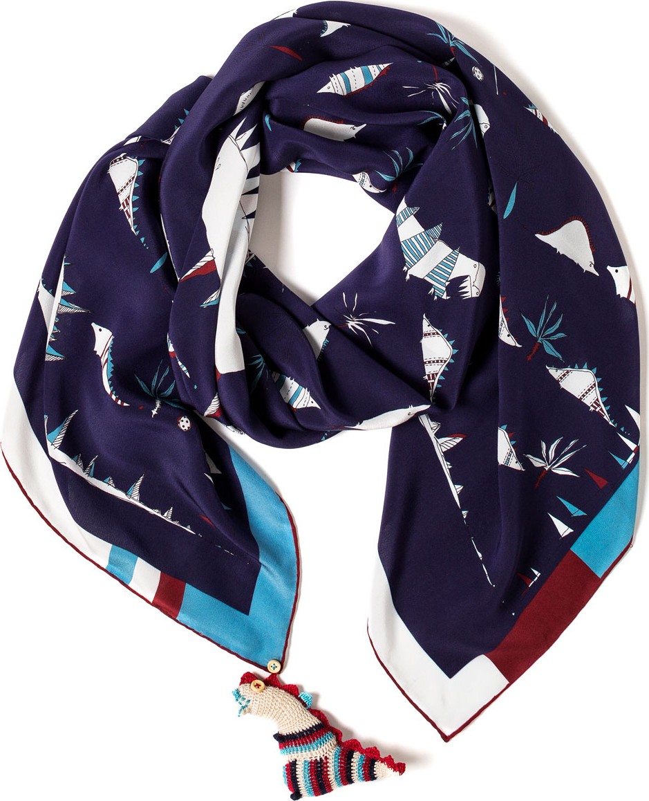 rumisu Wild Rumpus Printed Silk Scarf