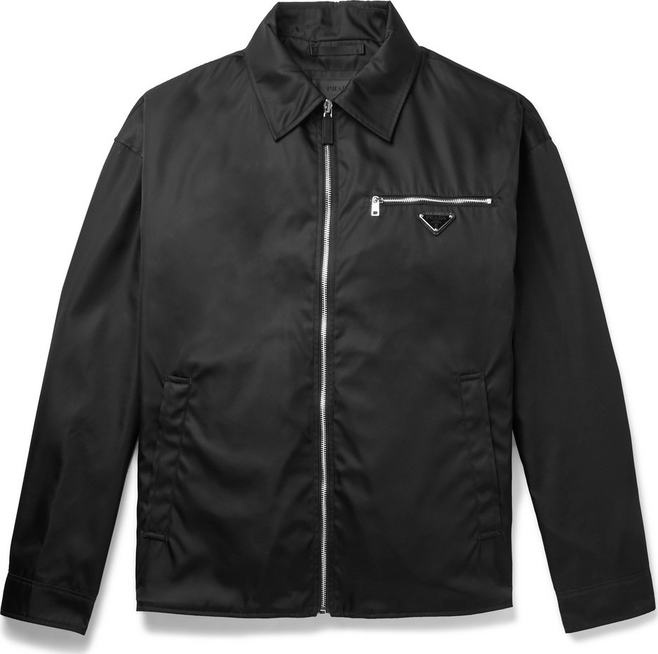 Prada Oversized Logo-Appliquéd Nylon Blouson Jacket