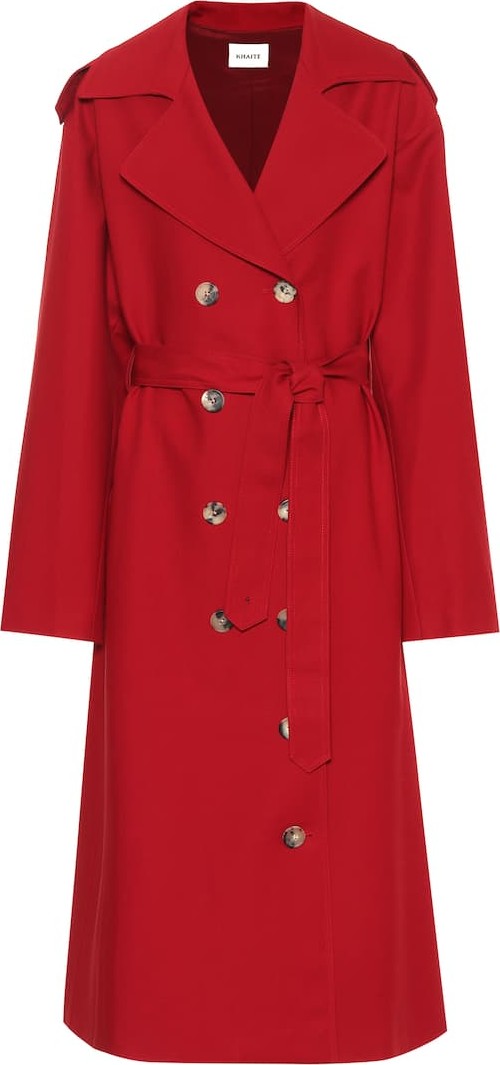 Khaite Lauren cotton trench coat