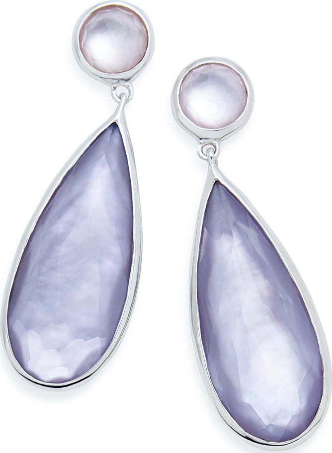 IPPOLITA Long Snowman Doublet Drop Earrings in Ultramarine