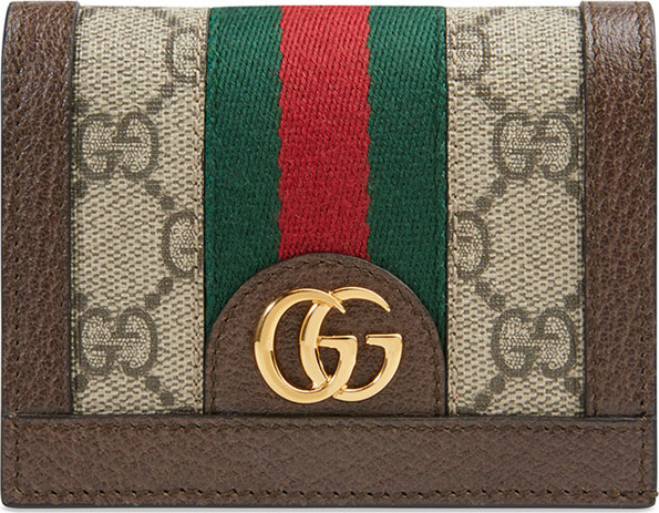 Gucci Ophidia GG Supreme Flap Card Case
