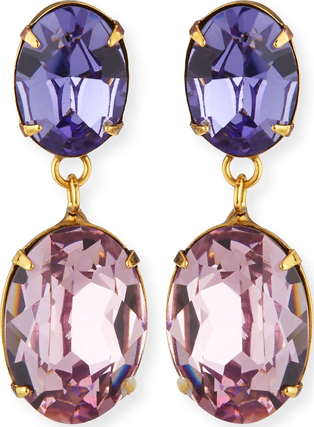 Jennifer Behr Gemma Crystal Drop Earrings