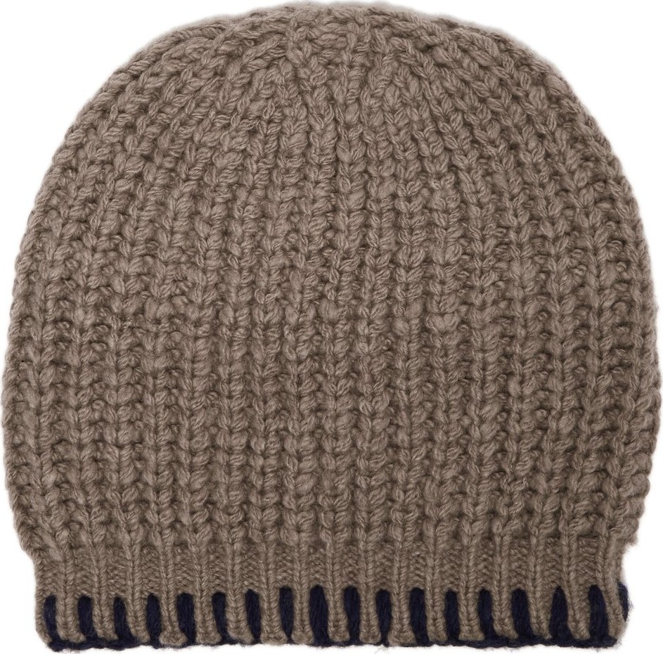 The Elder Statesman Cable-knit cashmere beanie hat