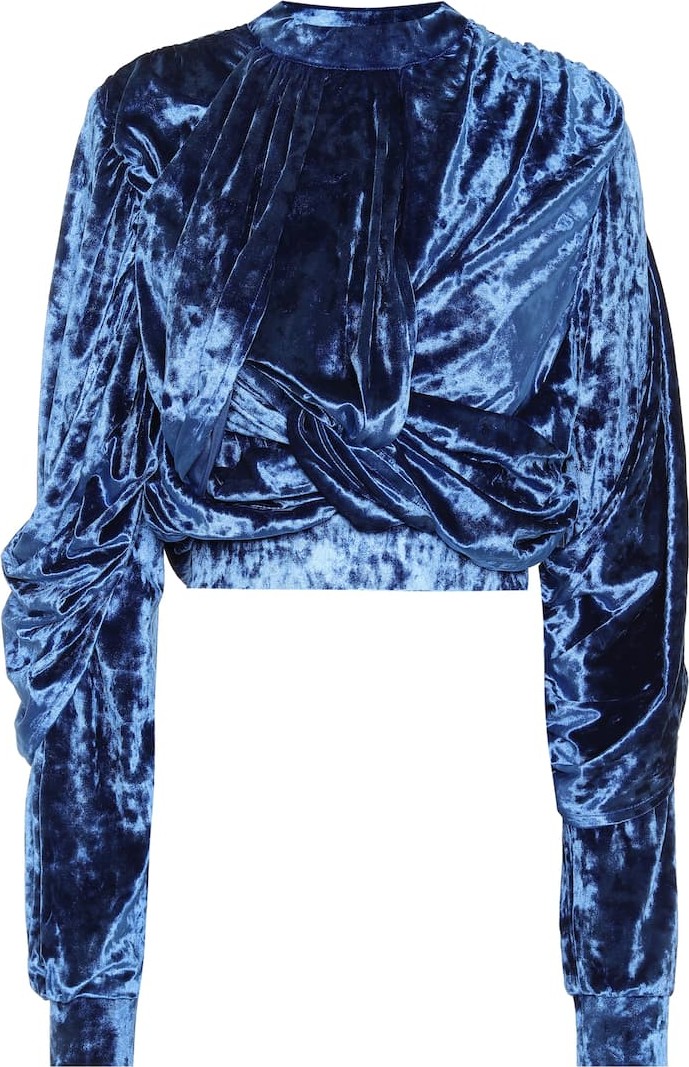 Y/Project Velvet crop top