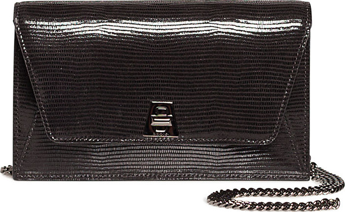 Akris Anouk Mini Envelope Lizard Crossbody Bag