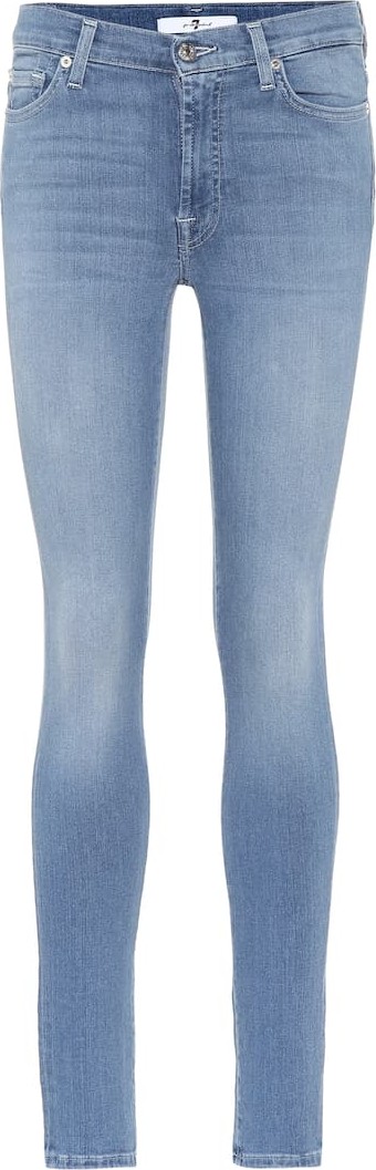 7 For All Mankind High-rise skinny jeans