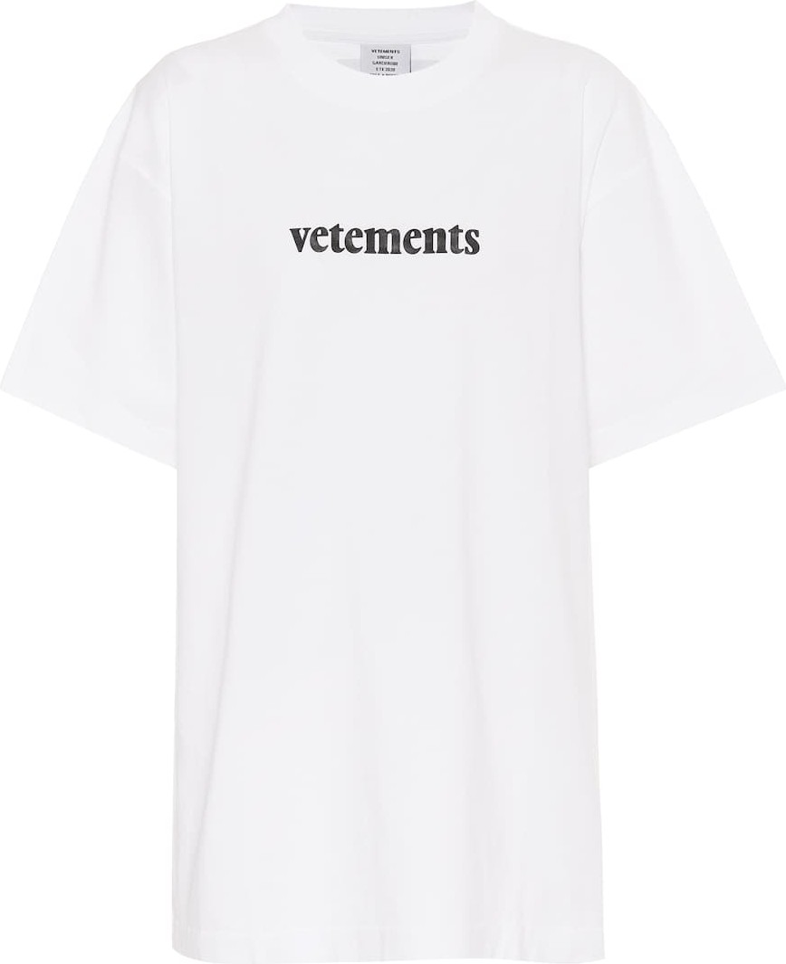 Vetements Oversized logo cotton T-shirt