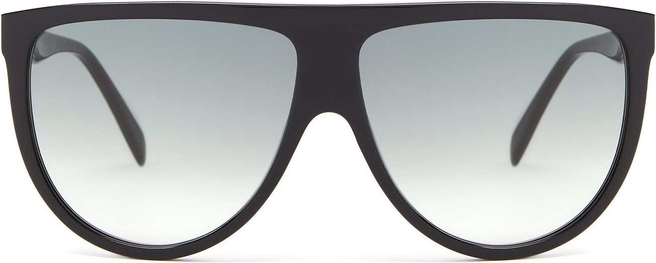 Celine Oversized flat-top acetate sunglasses