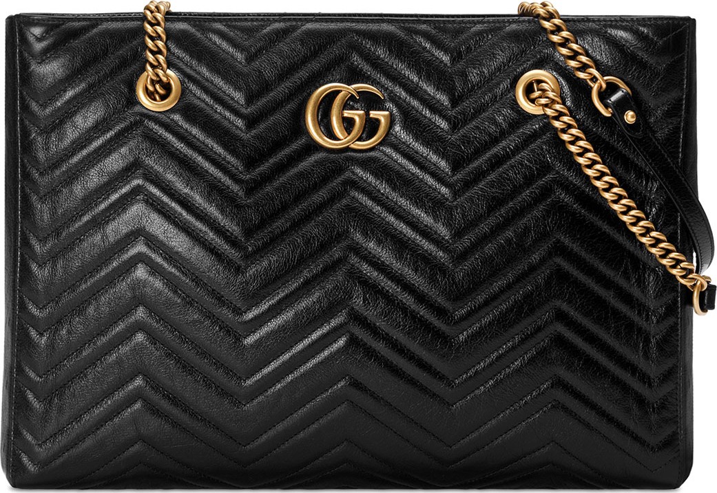 Gucci GG Marmont Medium Quilted Leather Shoulder Tote Bag