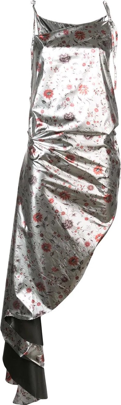Marques'Almeida floral print asymmetric dress