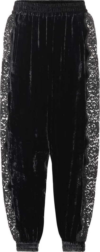 Stella McCartney Velvet and lace pants