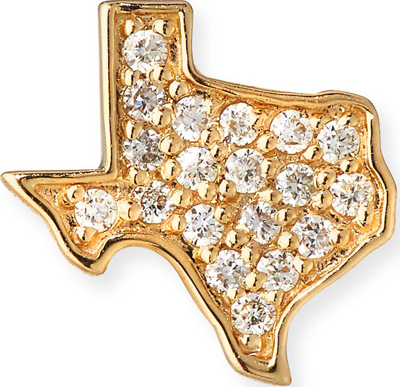 Sydney Evan 14k Diamond Texas Single Stud Earring