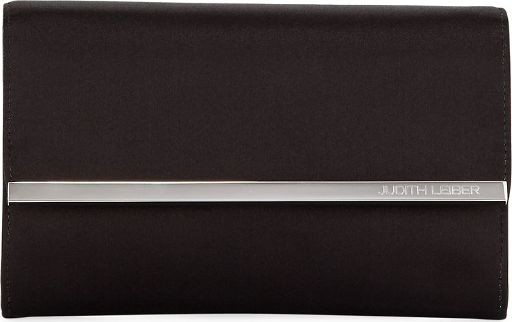 Judith Leiber Quinn Satin Chain-Strap Clutch Bag