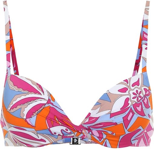 Emilio Pucci Printed bikini top
