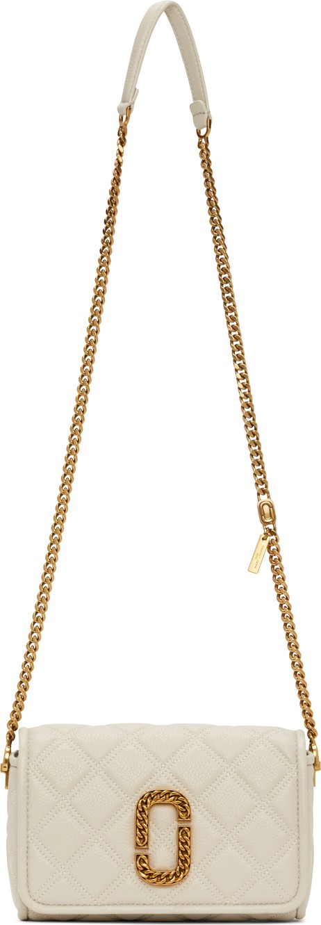 MARC JACOBS Off-White 'The Status' Flap Crossbody Bag