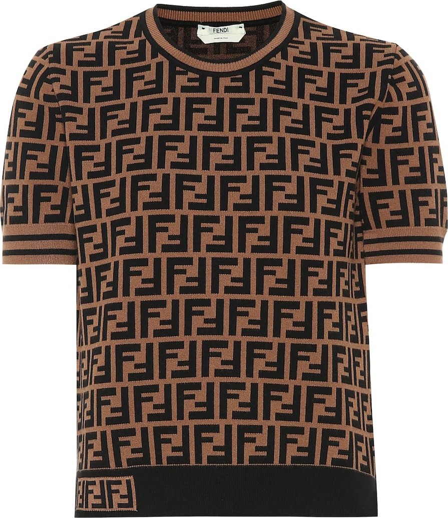 Fendi Logo jersey shirt