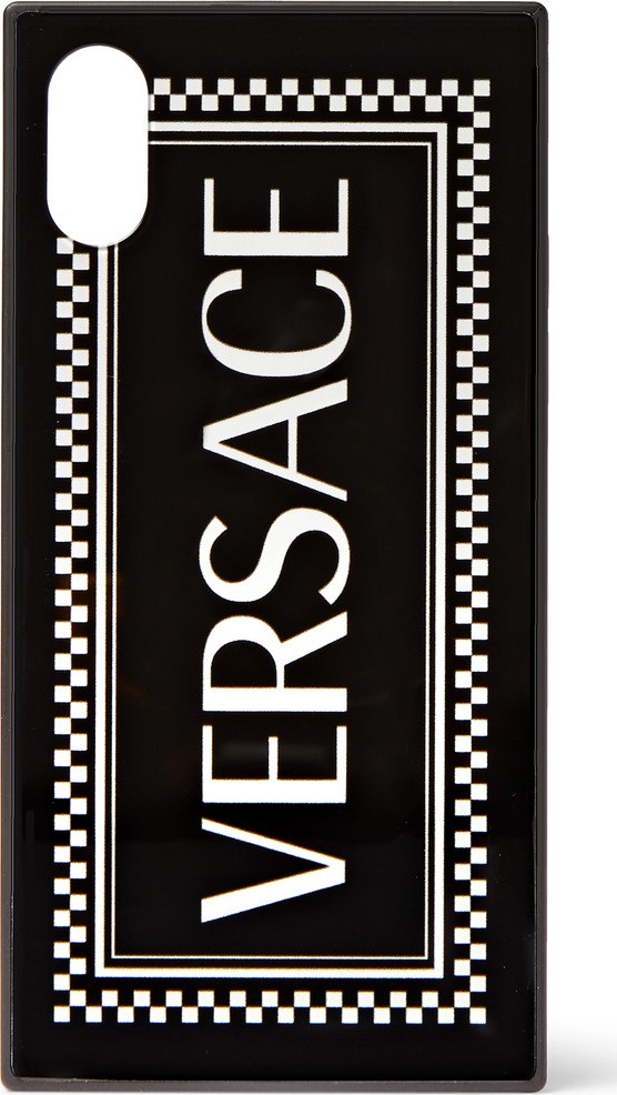 Versace Logo-Print iPhone X Case