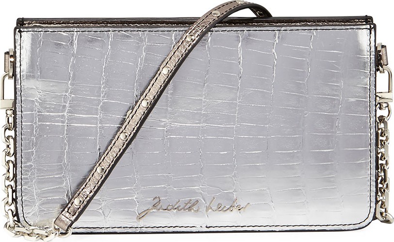 Judith Leiber Signature Crocodile Crossbody Bag