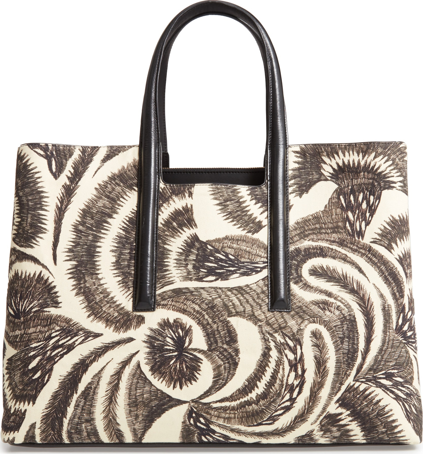 Dries Van Noten Large Print Canvas Tote