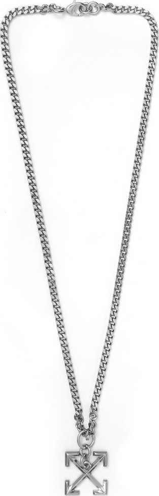 Off White Silver-Tone Necklace