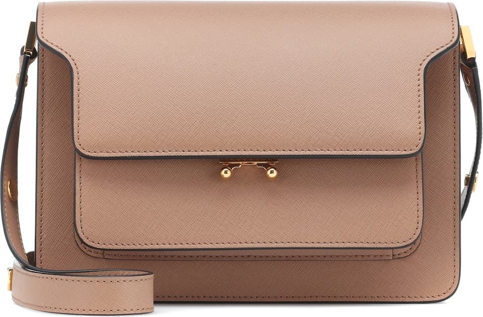 Marni Trunk leather shoulder bag
