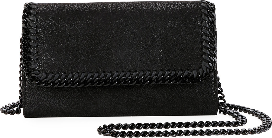 Stella McCartney Falabella Shaggy Deer Crossbody Bag (Black Hardware)