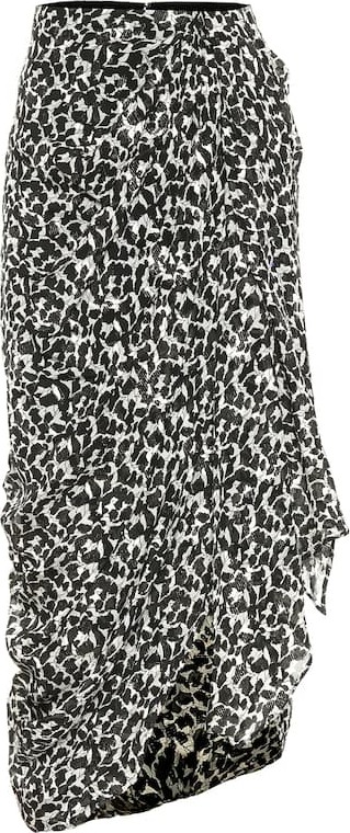 Isabel Marant Candelia printed midi skirt