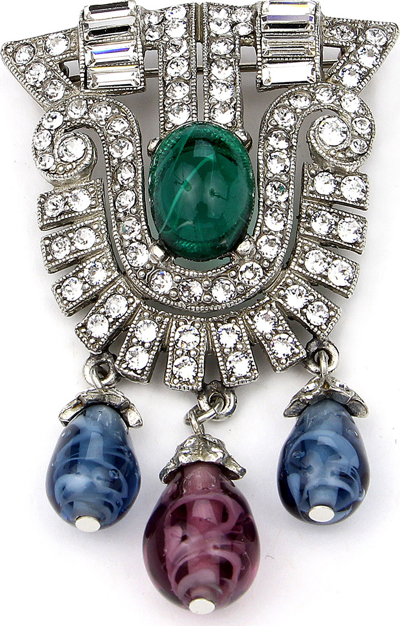 Ben-Amun Crystal Multi-Drop Brooch