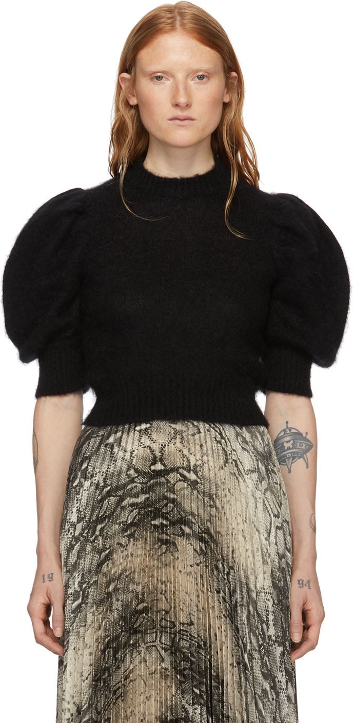 WANDERING Black Mohair Sweater