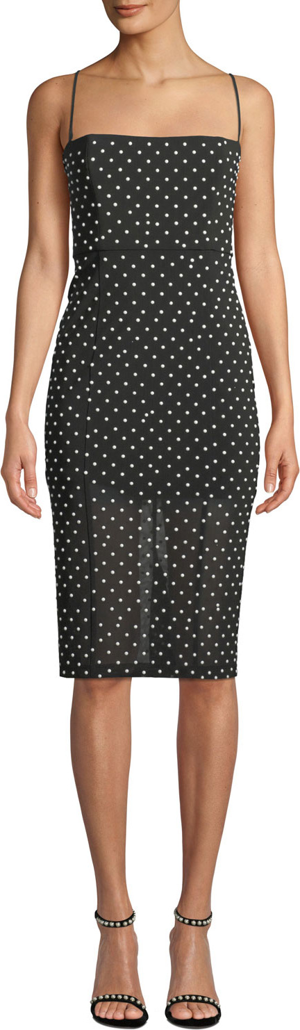 Misha Collection Sophie Bodycon Polka-Dot Dress