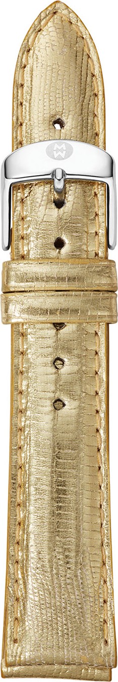 MICHELE Lizard Watch Strap, Green