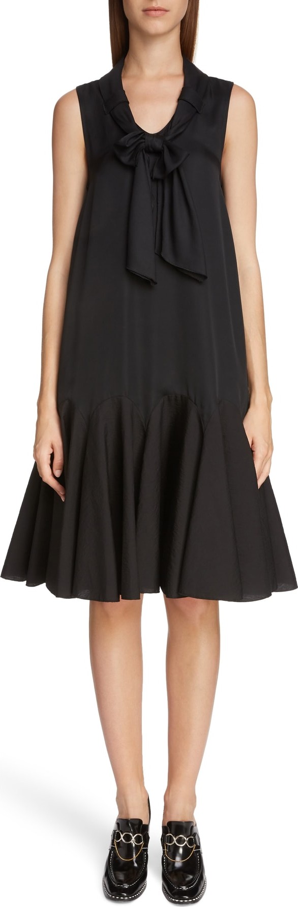 J.W.Anderson Bow Detail Exaggerated Hem Dress