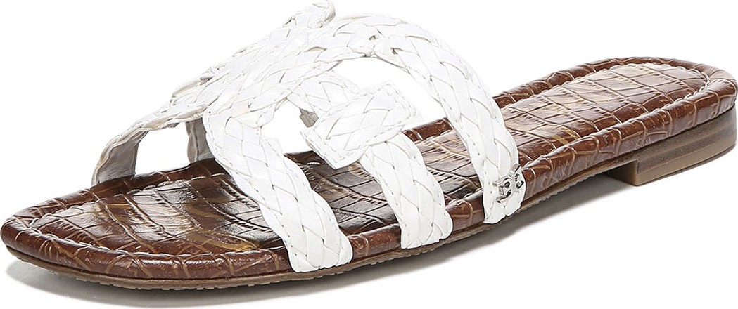 Sam Edelman Beckie Braided Leather Cutout Slide Sandals