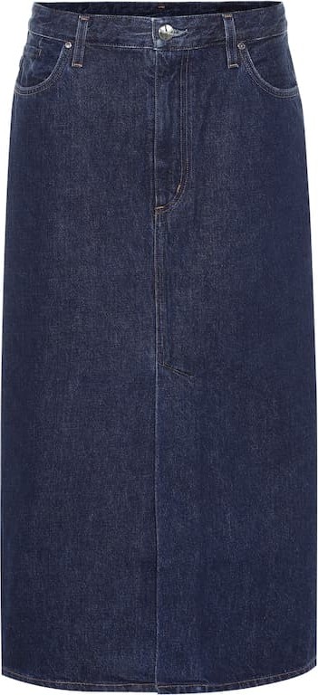 GOLDSIGN The A high-rise denim skirt