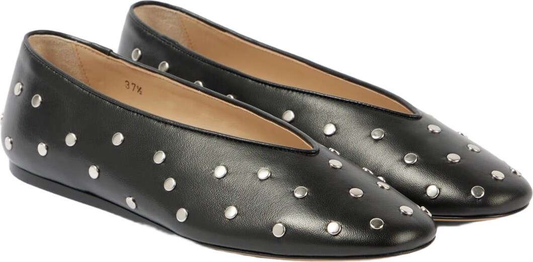 Le Monde Beryl - Regency studded leather ballet flats