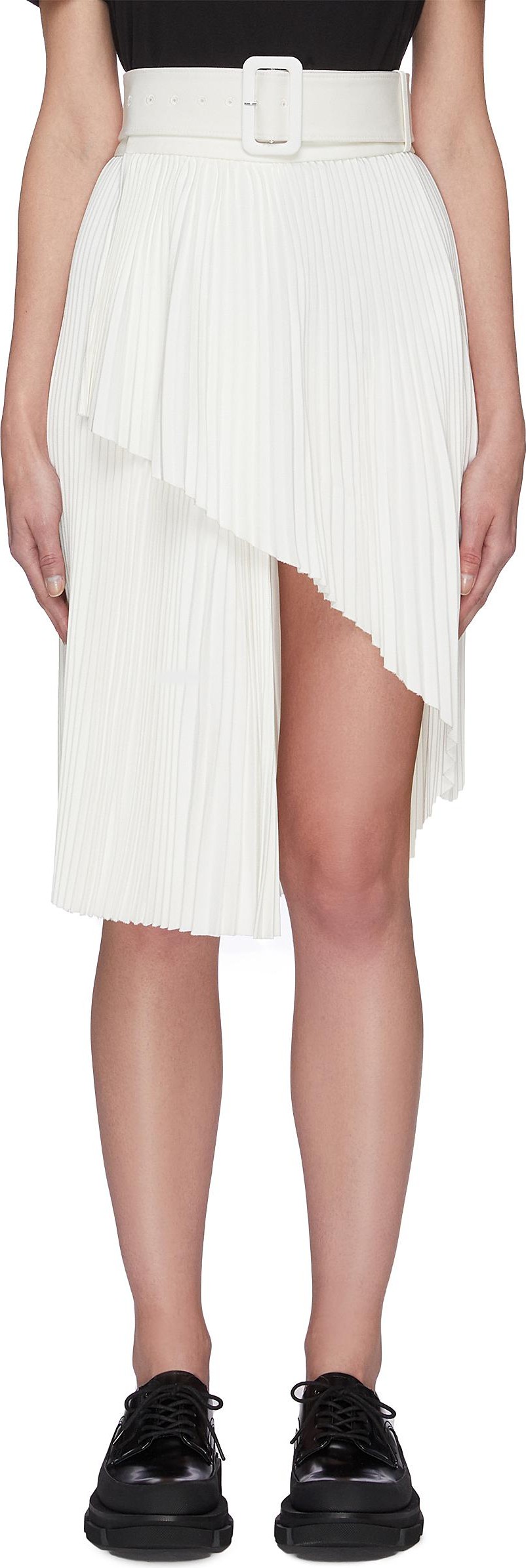 Shushu/Tong Pleated Split Hem Skirt