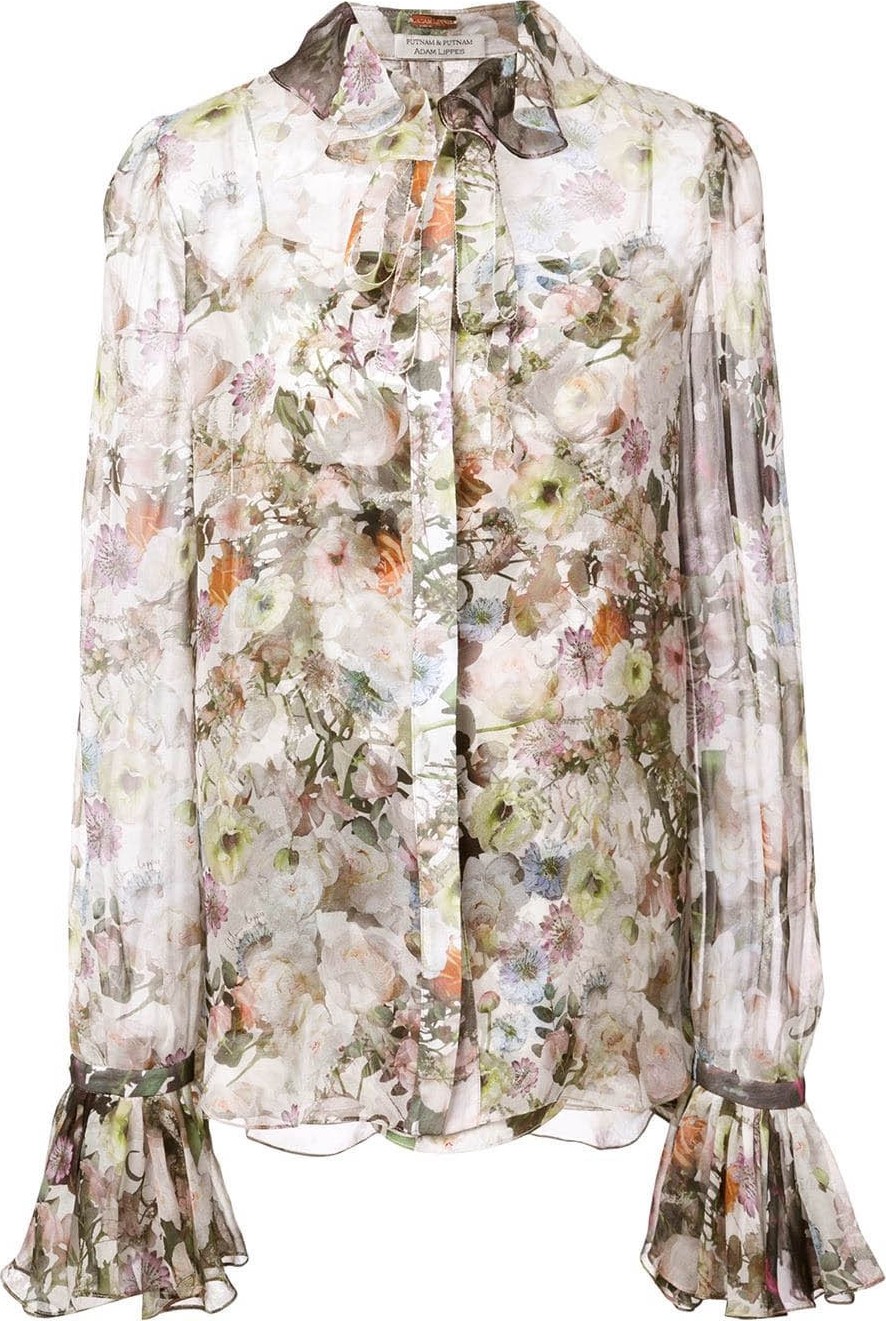 Adam Lippes Floral blouse