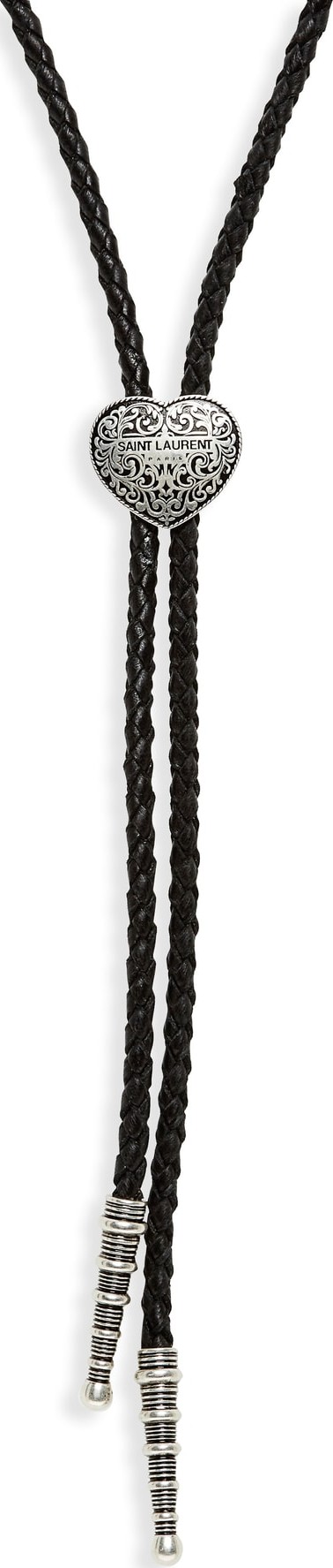 Saint Laurent Coeur Bolo Necklace