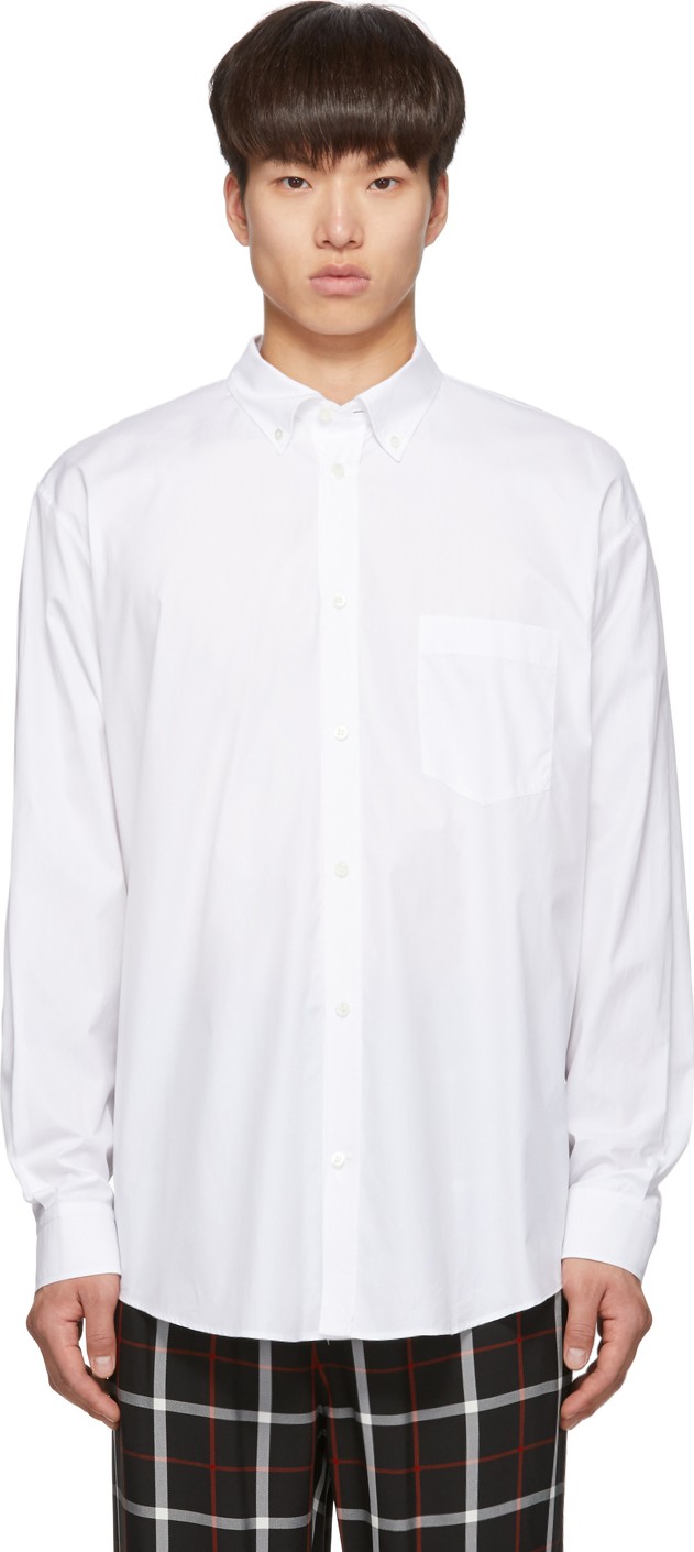 Balenciaga White Normal Fit Shirt