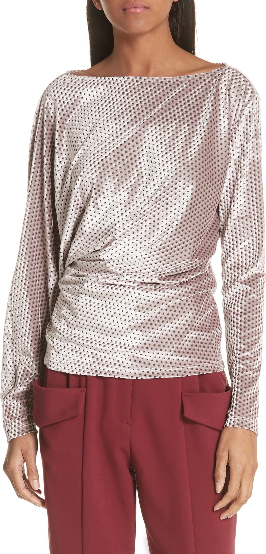 Rachel Comey Haven Velvet Jacquard Top